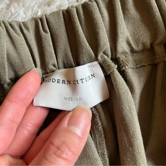 Modern Citizen Linen Wide Leg Crop Pants Size Medium - Picture 4 of 7